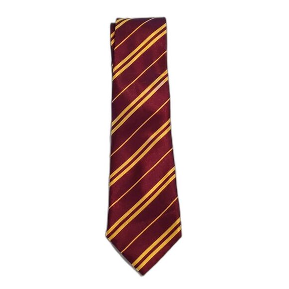 Maroon Gold Stripe Tie Boys - Picture 1 of 2